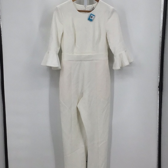 Black Halo Pants - Black halo size 6 cream romper